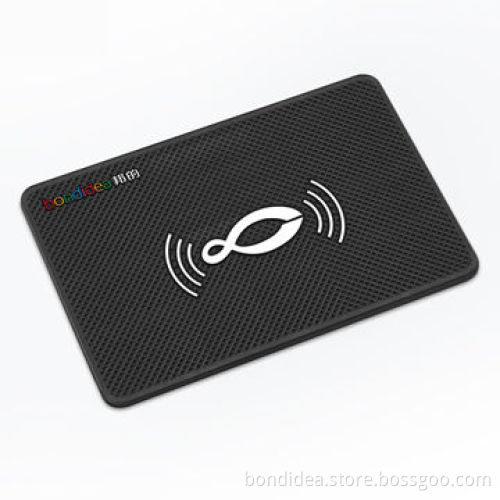 Qi wireless charger transmitter for phone charging in auto